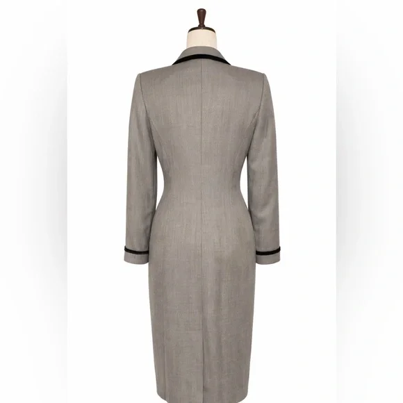 Vintage Kasper dress- modern suiting. Retro style- 6 - Picture 3 of 5